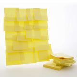 BAZIC 50 Ct. 3" X 3" Yellow Stick On Notes (4/Pack), pack of 24