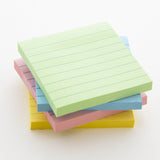 BAZIC 40 Ct. 3" X 3" Lined Stick On Notes (3/Pack), pack of 24