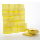 BAZIC 100 Ct. 3" X 3" Yellow Stick On Notes, pack of 24