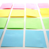 BAZIC 100 Ct. 3" X 3" Stick On Notes, pack of 24
