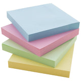 BAZIC 100 Ct. 3" X 3" Stick On Notes, pack of 24