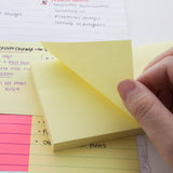BAZIC 100 Ct. 3" X 5" Stick On Notes, pack of 24