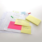 BAZIC 100 Ct. 3" X 5" Stick On Notes, pack of 24