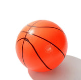 PlayWorld Pack Of 3 Inflatable Magic Shot Mini Hoop Basketballs With Pump - Orange