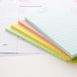 BAZIC 50 Ct. 4" X 6" Lined Stick On Notes, pack of 24