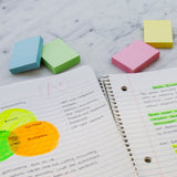 BAZIC 100 Ct. 1.5" X 2" Stick On Notes (4/Pack), pack of 24