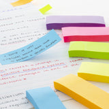 BAZIC 80 Ct. 1" X 3" Neon Page Markers (6/Pack), pack of 24