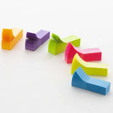 BAZIC 100 Ct. 0.5" X 1.75" Neon Page Markers (10/Pack), pack of 24