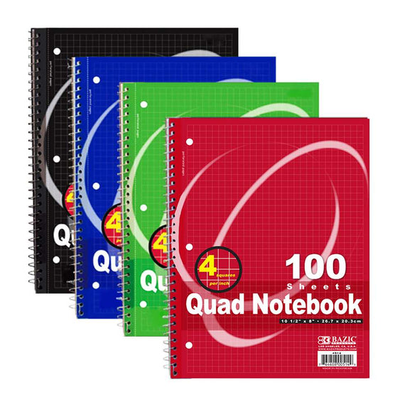 BAZIC Composition Book Graph Quad-Ruled 4-1