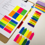 BAZIC 25 Ct. 1" X 1.7" Neon Color Standard Flags (6/Pack), pack of 24