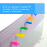 BAZIC 25 Ct. 0.5" X 1.7" Neon Color Coding Flags (10/Pack), pack of 24