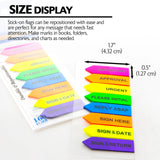 BAZIC 20 Ct. 0.5" X 1.7" Printed Arrow Flags (8/Pack), pack of 24