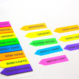 BAZIC 20 Ct. 0.5" X 1.7" Printed Arrow Flags (8/Pack), pack of 24