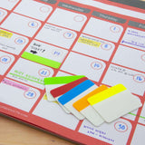 BAZIC 5-Colors 2" x 1.5" Filing Tabs (30 Tabs/Pack), pack of 24