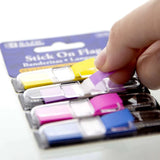 BAZIC 30 Ct. 0.5" x 1.7" Neon Color Coding Flags w/ Dispenser (4/Pack), pack of 24