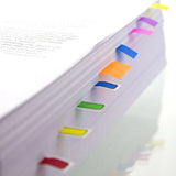 BAZIC 30 Ct. 0.5" x 1.7" Neon Color Coding Flags w/ Dispenser (4/Pack), pack of 24
