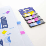BAZIC 30 Ct. 0.5" x 1.7" Neon Color Coding Flags w/ Dispenser (4/Pack), pack of 24