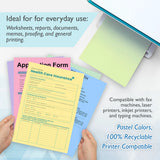 BAZIC 25 Ct. Pastel Color Multipurpose Paper, pack of 24