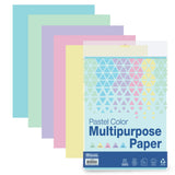 BAZIC 25 Ct. Pastel Color Multipurpose Paper, pack of 24