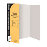 BAZIC 36" X 48" White Tri-Fold Corrugated Presentation Board, Case Pack of 24