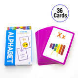 BAZIC Alphabet Preschool Flash Cards (36/Pack), pack of 24