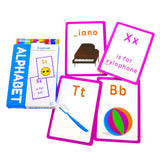 BAZIC Alphabet Preschool Flash Cards (36/Pack), pack of 24