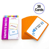 BAZIC Colors Preschool Flash Cards (36/Pack), pack of 24