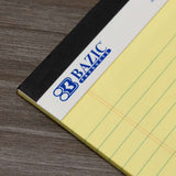 BAZIC Perforated Writing Pad, 50 Sheets 5x8 Inch, C Total 2 Count [Office Product] (1-PACK OF 2)