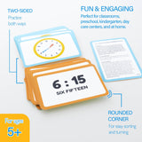 BAZIC Time Flash Cards (36/Pack), pack of 24