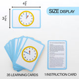 BAZIC Time Flash Cards (36/Pack), pack of 24