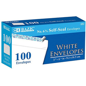101 Ct. Self-Seal Envelopes (Set of 24)