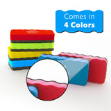 BAZIC Magnetic Whiteboard Eraser w/ Foam Comfort Grip, pack of 24