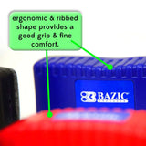 BAZIC Ergonomic Magnetic Whiteboard Eraser, pack of 24