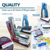 BAZIC Compact Stand-Up Standard (26/6) Stapler w/ 500 Ct. Staples, pack of 12