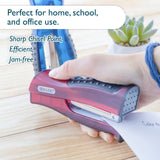 BAZIC Compact Stand-Up Standard (26/6) Stapler w/ 500 Ct. Staples, pack of 12