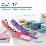 BAZIC Pastel Color Standard (26/6) Stapler, pack of 24