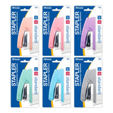 BAZIC Pastel Color Standard (26/6) Stapler, pack of 24