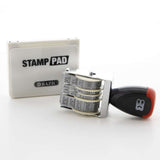 BAZIC Date Stamp and Ink Pad (Black Ink), pack of 24