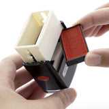 BAZIC Paid Self Inking Rubber Stamp (Red Ink), pack of 24