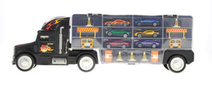 WolVol Transport Carrier Truck Vehicle Playset (18 Pieces)