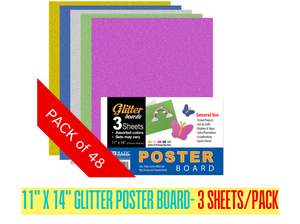 BAZIC 11" X 14" Poster Board- pack of 48
