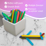 BAZIC Colored Craft Stick (100/Pack), pack of 24