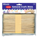 BAZIC Jumbo Natural Craft Stick (50/Pack), pack of 24