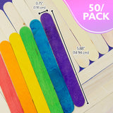 BAZIC Jumbo Colored Craft Stick (50/Pack), pack of 24
