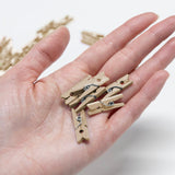 BAZIC Mini Natural Clothes Pin (50/Pack), pack of 24