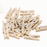 BAZIC Mini Natural Clothes Pin (50/Pack), pack of 24