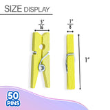 BAZIC Mini Colored Clothes Pin (50/Pack), pack of 24