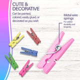 BAZIC Mini Colored Clothes Pin (50/Pack), pack of 24