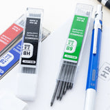BAZIC 2.0 mm Drawing & Sketching Mechanical Pencil w/ Ceramic High-Quality HB 2B 4B 6B Lead, pack of 12