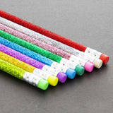 BAZIC Metallic Glitter Wood Pencil w/ Eraser (8/Pack), pack of 24